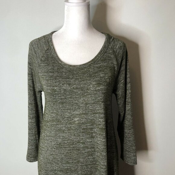 Gap XS Dark Heather Green Swing Dress 3/4 Length S - Picture 5 of 7